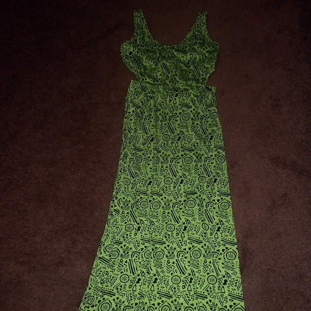 Lime green dress